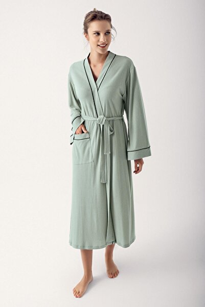 Artış Flexible Viscous Women's Dressing Gown - Long Sleeve 14502