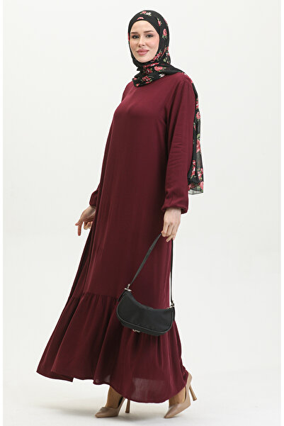 sefamerve فستان فيسكوز 2089-04 بلوم - تنورة مجمعة