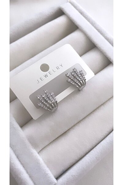 VNS Accessories أقراط صغيرة مرصعة بحجر الزركون (13 ملم)