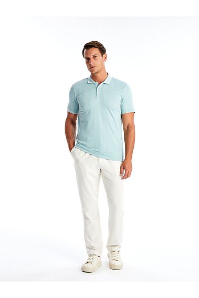 LC Waikiki Ανδρικό μπλουζάκι Polo με κοντό μανίκι με σχέδιο