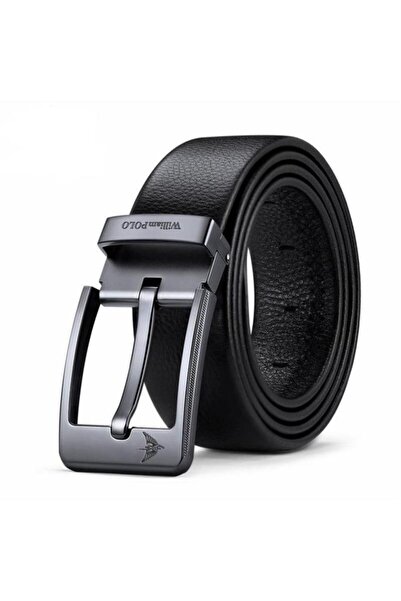 William Polo Italyan Hakiki Deri Erkek 125 Cm Kemer