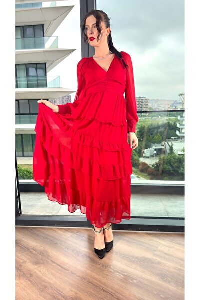 Kir Layered Chiffon Dress