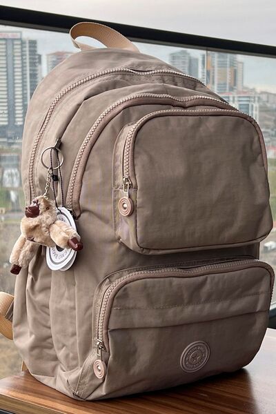 NEMO BAGS Unisex Açık Vizon Sırt Çantası Okul Çantası Laptop Ve Seyahat Çanta...