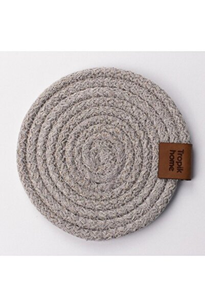 Tropikhome 2'li Hasır Bardak Altlığı 12 cm Dekoratif Fincan, Bardak, Kupa, Mu...