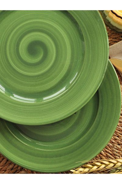 M'art Home Green Hisar Mobile Porcelain 2-Piece Tabulative - 19 cm
