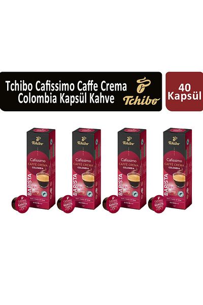Tchibo Cafissimo Colombia Capsule Coffee - Caffe Crema, 4 Pieces