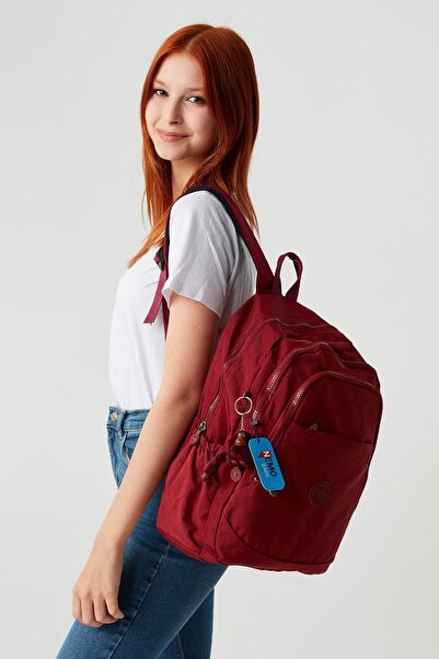 NEMO BAGS School Bag Claret Red Unisex Backpack Laptop And Travel Bag Waterpr...