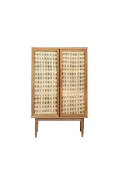 Belmino Mobilya Gisella Hasırlı Kitaplık