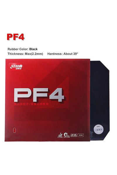 Choice الأصلي DHS PF4 50 البثور اللزجة المطاطية لتنس الطاولة-في مطاط PF4 بينج بونج لحلقة القيادة مع...