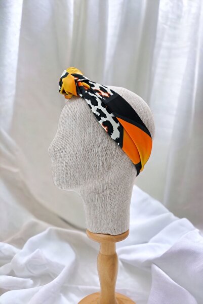 pistore أسود أصفر ليوبارد منقوشة الساتان باندانا وشاح ملون الموسم الجديد الشع...