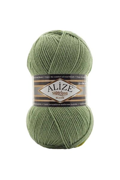 Alize Süperlana Klasik El Örgü Ipi (5 Li Paket) - 852-yeşil