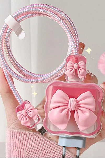 WANNA PROTECT Iphone 18-20w Uyumlu Şarj Kablosu Başlığı Adaptörü Koruma Kablo...