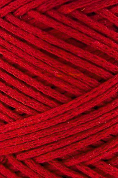 SENSY Geantă roșie Premium Koton Macrame 2 mm - Lanț de frânghie de încărcare Macrame