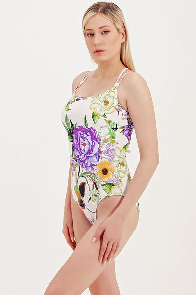 ZEKİ Patterned Swimsuit