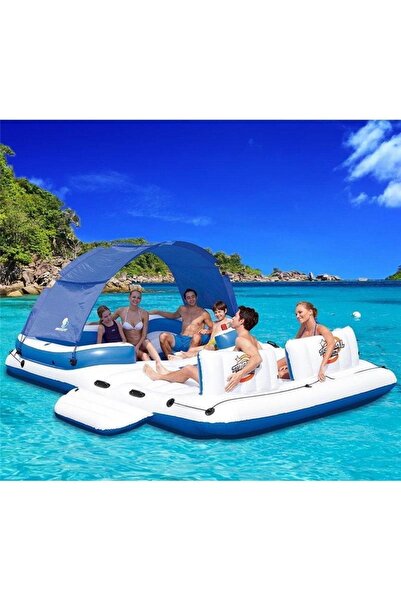 Intex Deniz Yatağı Lüx Deniz Botu Yüzen Ada Şeklinde 389 cm X 274 cm 43105