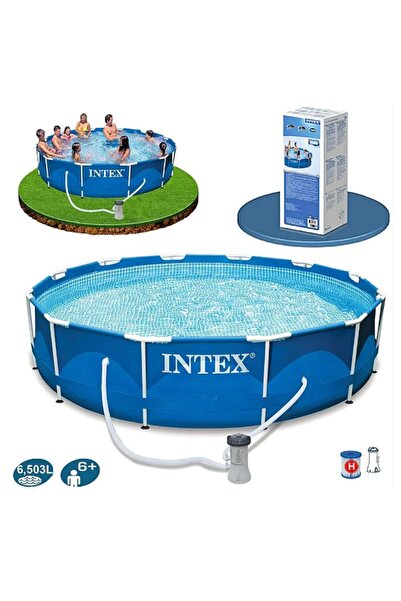 Intex İntex 28212 Prefabrik Aile Havuzu 366x76cm 220v Temizleme Filtreli