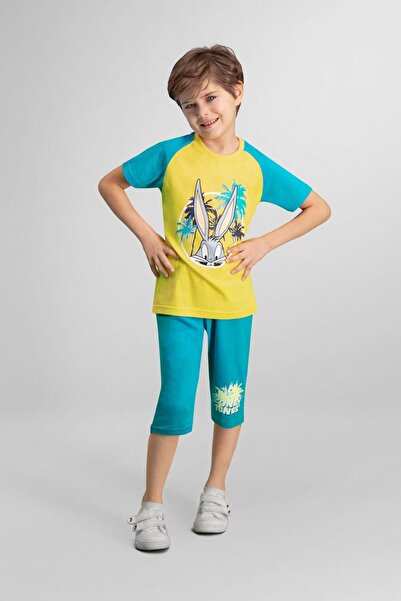 Looney Tunes Lola & Bugs Bunny licencirani žuti set kaprih za dečake