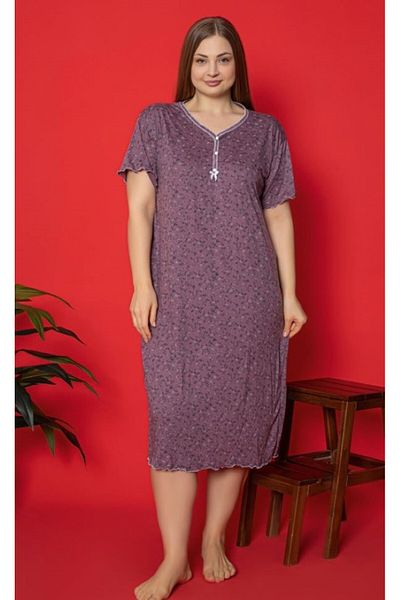 LİLA İÇ GİYİM Νυχτικό Battal Viscose