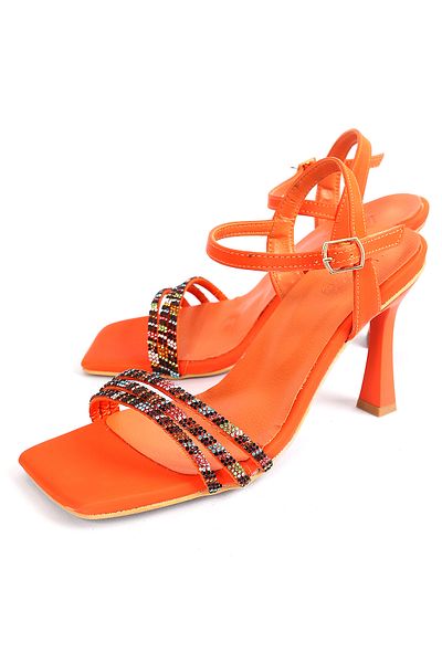 Liza Shoes Pantofi cu toc Perla cu detaliu în piatră - A002-K1299