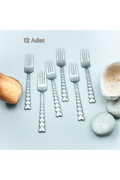 ARVEY 12 Sweet Forks with Hearts