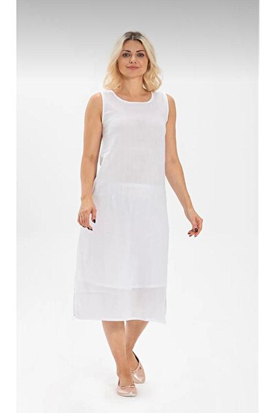 imer Μακρύ μεσοφόρι βισκόζης αμάνικο γυναικείο - 3164