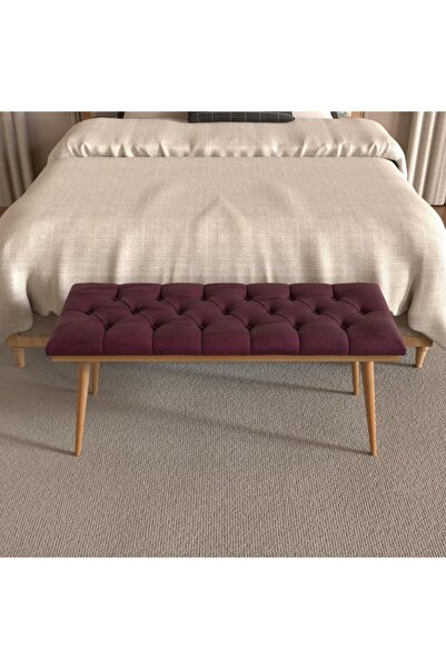 Bimossa Bordo Ahşap Bench