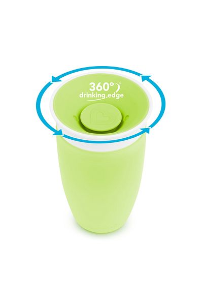 Munchkin Miracle 360° Drinking Cup, 12 months, 296ml Green