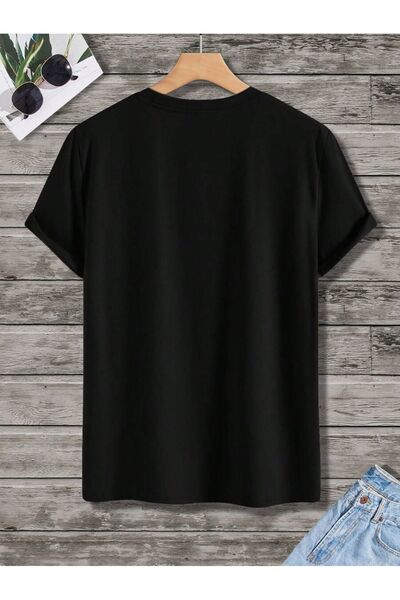 MOONBULL Męski T-shirt oversize z nadrukiem pionowych snów