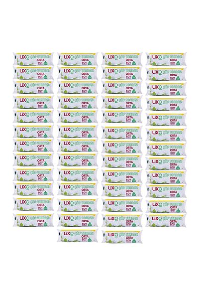 LİXOBAG Blue Garbage Bag - Medium Size, 55X60 Cm, 20 Rolls, 50 Packs, 30 Liters