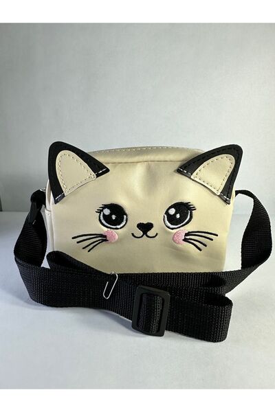 Cat Pattern Small Shoulder Bag with Strap