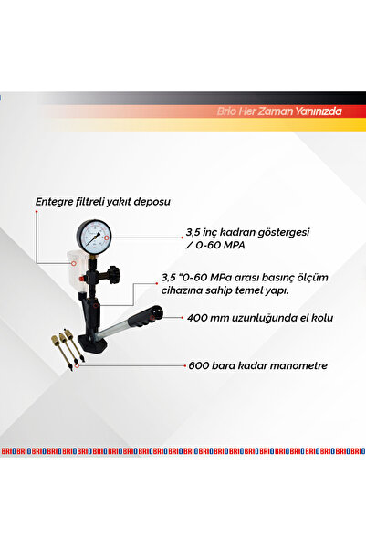 BRIO Dizel Enjektör Meme Test Cihazı