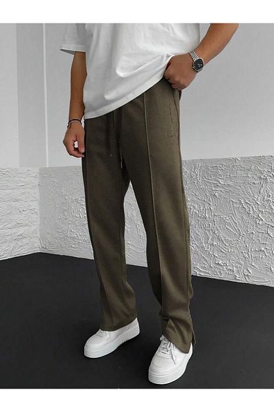 Machetta Men's Premium Quality - Stitching and Leg Detailed Trouser Look Sweatpants