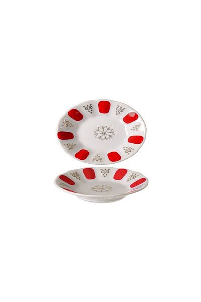 İpek Red Non-gilding Tea Plate