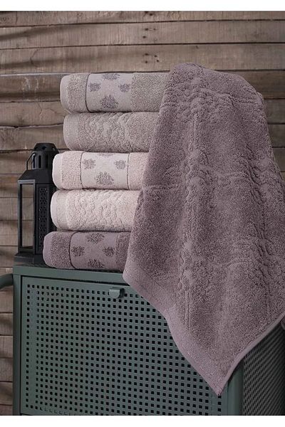 Pupilla Lavender 6-Piece Hand-Face Towel 50x90 cm