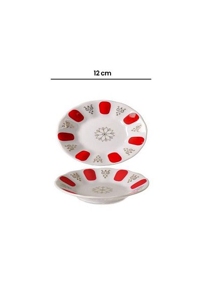 İpek Red Non-gilding Tea Plate