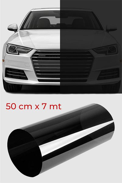 ELİFE TİCARET Glass Film Black American Anti-Scratch Dark Tone 50 Cm X 7 Meters