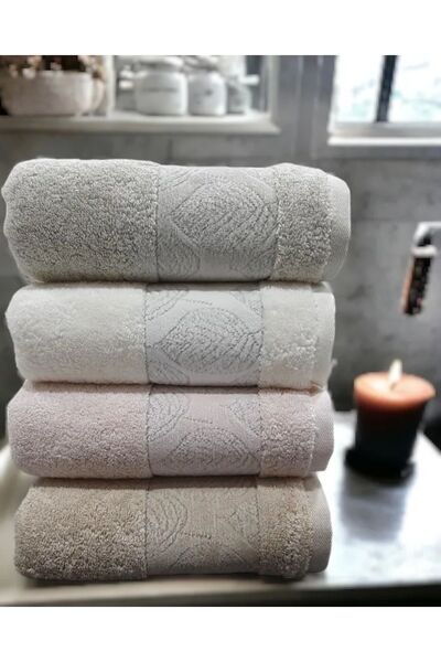 Pupilla Ezgi 4-Piece Hand-Face Towel 50x90 cm