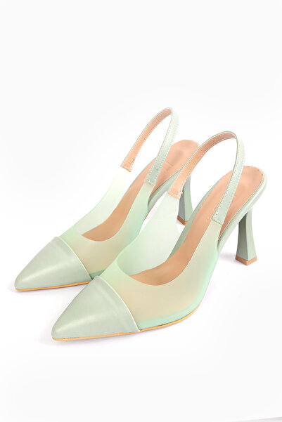 Liza Shoes Amber Women's Transparent Side Heeled Shoes - A002-K897