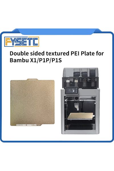 Choice For Bambu Lab X1 P1P P1S Build Plate PEI  257*257mm Bed Texture Double Sided Spring Steel For Lab...