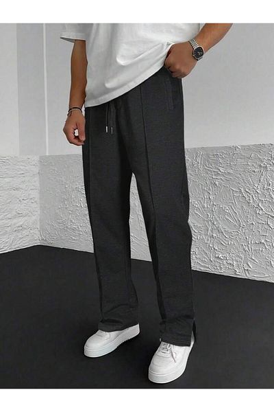 Machetta Men's Premium Quality - Stitching and Leg Detailed Trouser Look Sweatpants