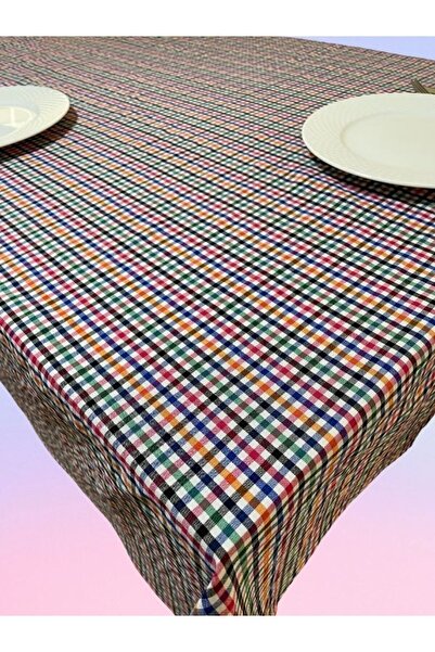 Enoteks مفرش طاولة من القماش القطني مقاس 160x170 سم، قماش أدوات المائدة، مفرش النزهة