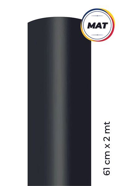 dakik reklam Folie de acoperire adeziva neagra mata – 61 Cm X 2 M |   Renovarea dulapurilor, frigiderului și mobilierului