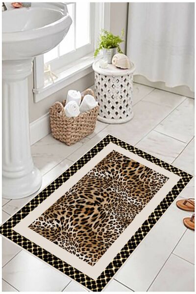 eco concept Kaymaz Taban Dijital Leopar Halı