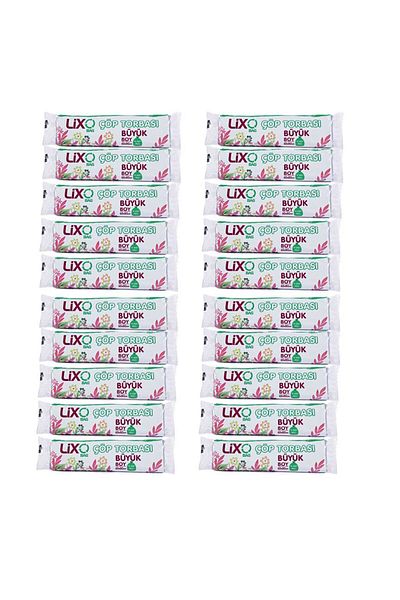 LİXOBAG Blue 50 Liter Large Size Garbage Bag - 10 Rolls X 20 Packs