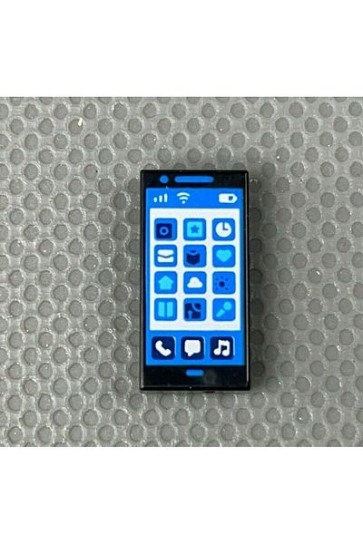 LEGO 1 Mini Figure Tile - 1 x 2 Smartphone Printed Smartphone Accessory