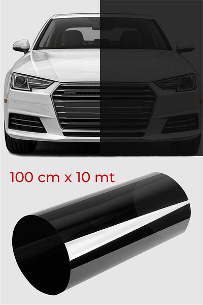 ELİFE TİCARET Glass Film Black American Anti-Scratch Dark Tone 100 Cm X 10 Meters