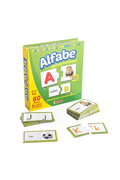 NW NessiWorld 1406 DıyToy - ألغاز الحروف الأبجدية الممتعة، للأعمار من 2 إلى 6...