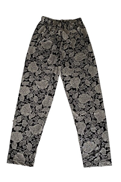 BİLGENS BUTİK Γυναικείο καλοκαιρινό βαμβακερό παντελόνι με φλοράλ σχέδιο