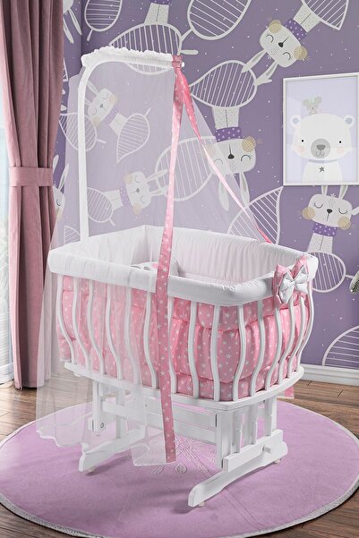 Bebeşik Beyaz Damla Sepet Beşik