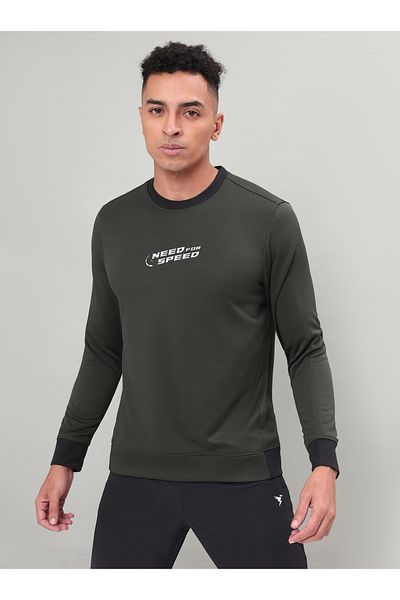 Technosport By Styli Full Sleeve Fleece Printed Sweatshirt